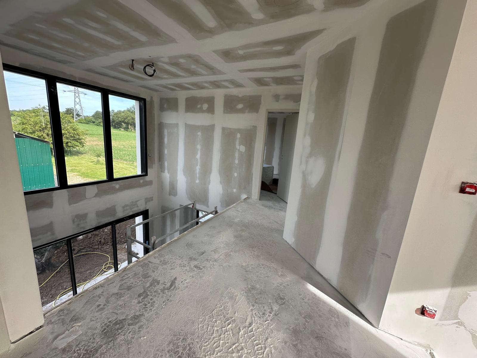 Chantier de plâtrerie et de placo réalisé au Mans
